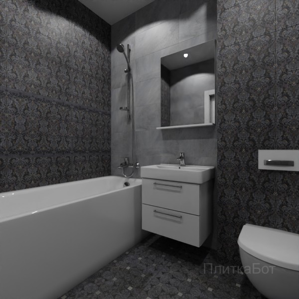 Gracia Ceramica, Richmond, Два декора над ванной №33