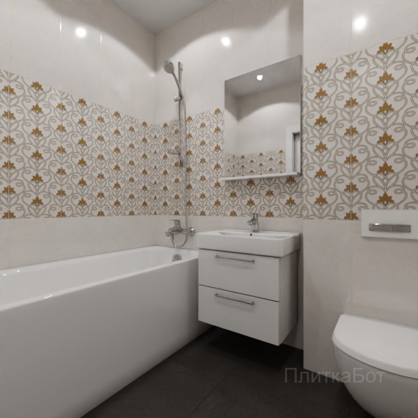 Gracia Ceramica, Silvia, Декор по центру № 6