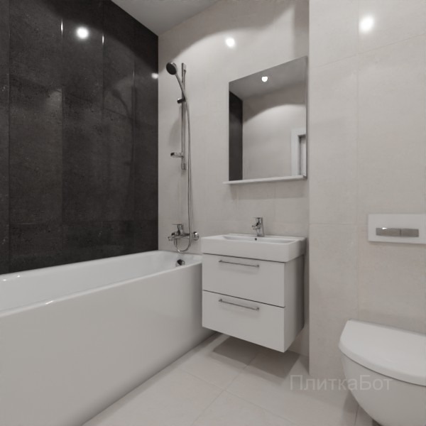 Gracia Ceramica, Silvia, Контрастные стены вертикально №11