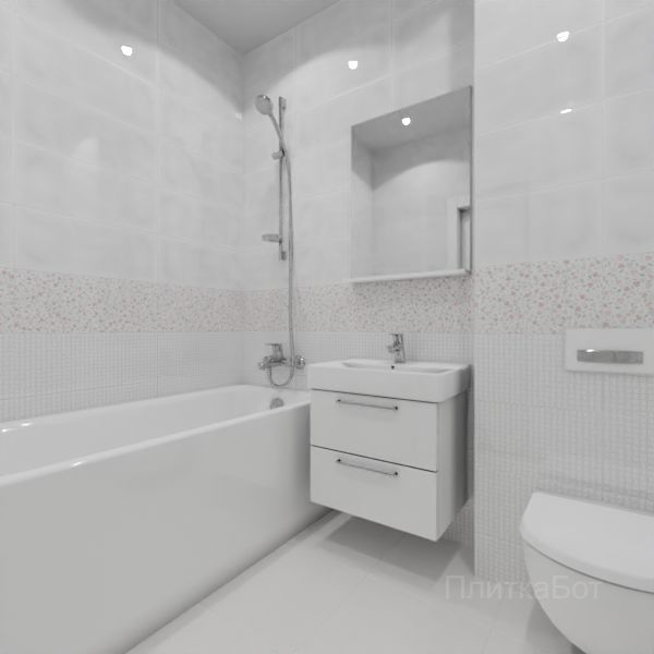 Gracia Ceramica, Sweety (розовый), Низ-верх и декор № 1