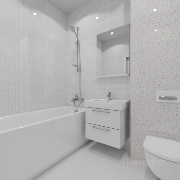 Gracia Ceramica, Sweety (розовый), Контрастные стены № 3