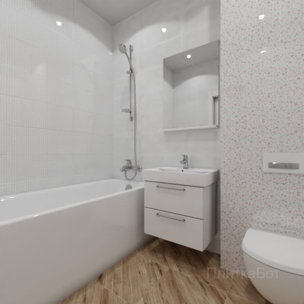 Gracia Ceramica, Sweety (розовый), Контрастные стены № 4