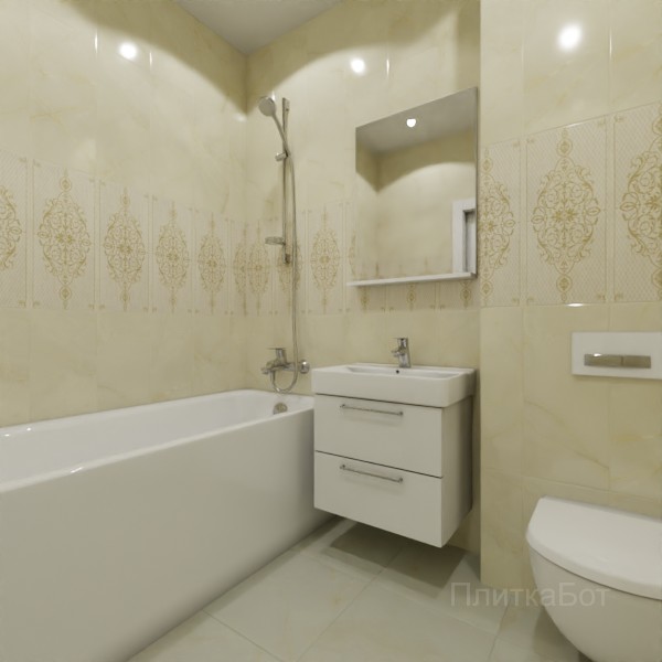 Gracia Ceramica, Visconti, Декор по центру № 1