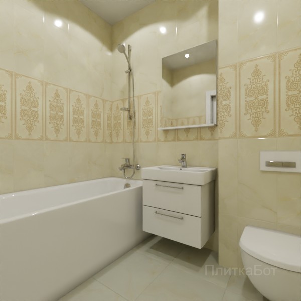 Gracia Ceramica, Visconti, Декор по центру № 2
