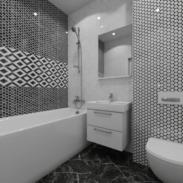 Керамин, Помпеи, Два декора над ванной №11