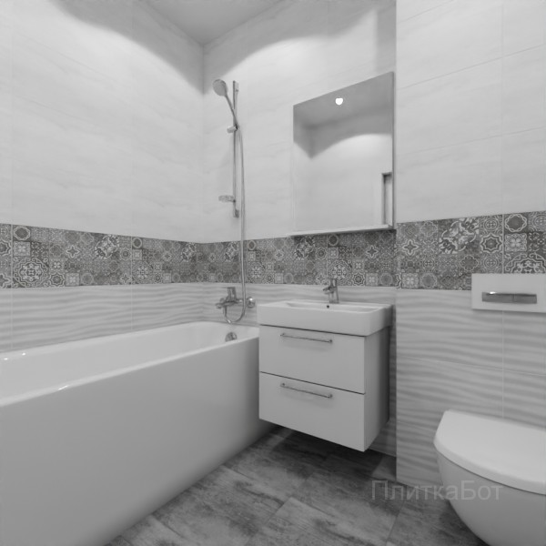 Laparet, Concrete (серый), Низ-верх и декор № 1