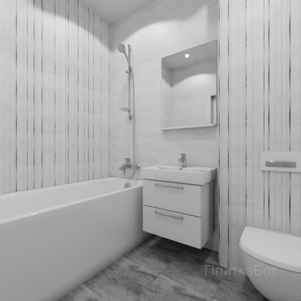 Laparet, Concrete (серый), Контрастные стены №73