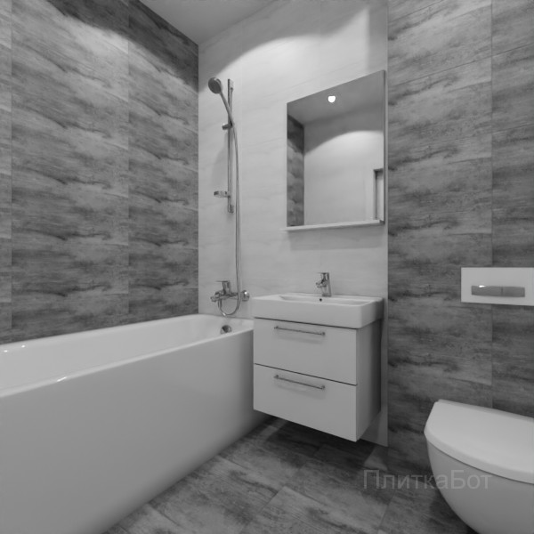 Laparet, Concrete (серый), Контрастные стены №109