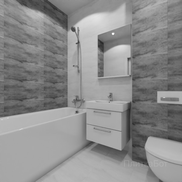 Laparet, Concrete (серый), Контрастные стены №110