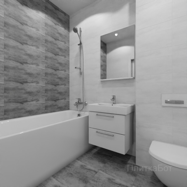 Laparet, Concrete (серый), Контрастные стены №111