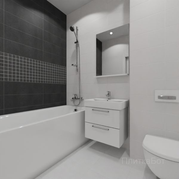 Laparet, Story (серый), Два декора над ванной №22