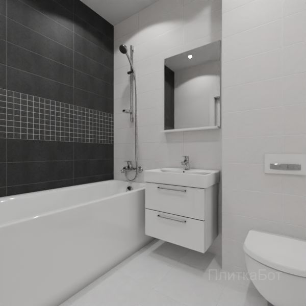 Laparet, Story (серый), Два декора над ванной №24