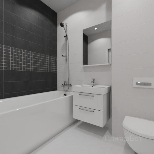 Laparet, Story (серый), Два декора над ванной №21