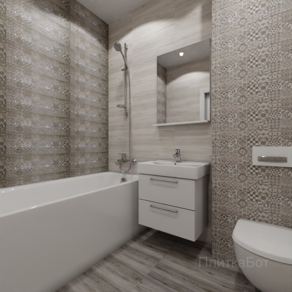 LB Ceramics, Альбервуд (коричневый), Контрастные стены №20