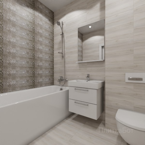 LB Ceramics, Альбервуд (коричневый), Контрастные стены №23