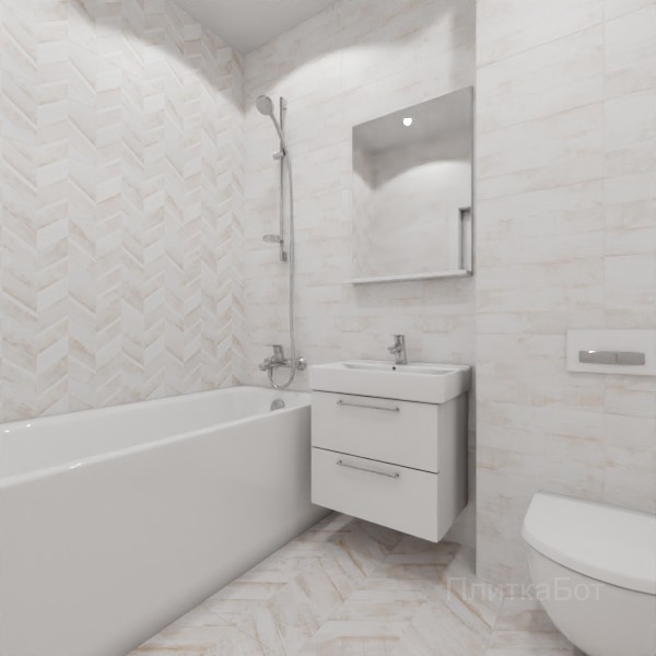 LB Ceramics, Блю Шеврон, Контрастные стены № 9