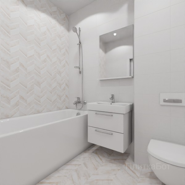LB Ceramics, Блю Шеврон, Контрастные стены №25