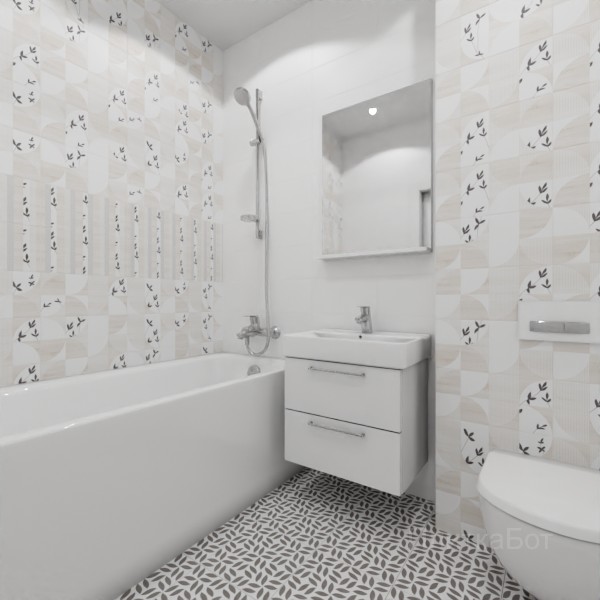 LB Ceramics, Джапанди, Два декора над ванной №38