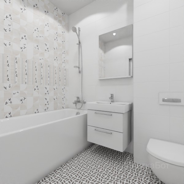 LB Ceramics, Джапанди, Два декора над ванной №40