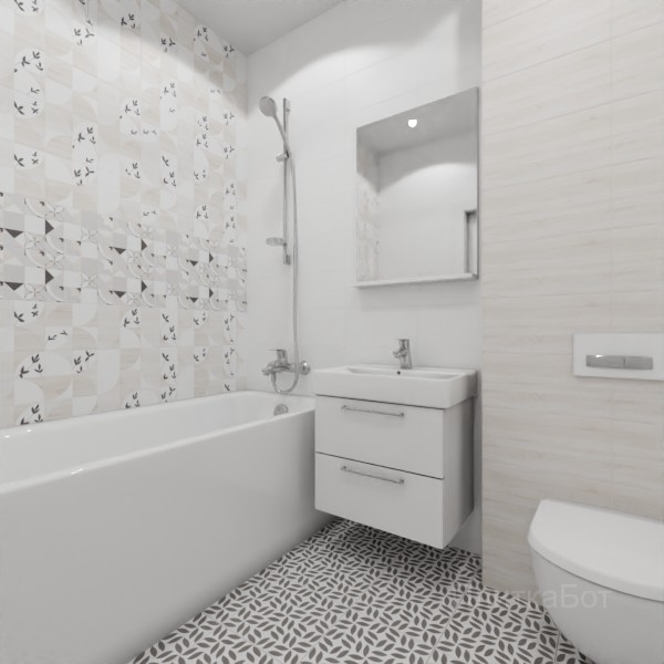 LB Ceramics, Джапанди, Два декора над ванной №42