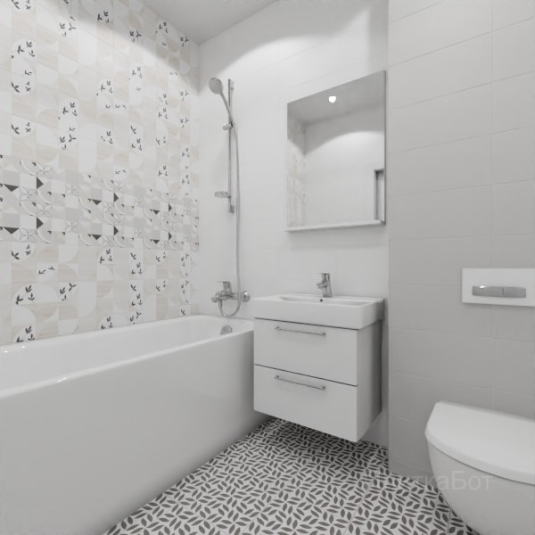LB Ceramics, Джапанди, Два декора над ванной №44