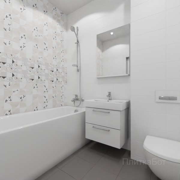 LB Ceramics, Джапанди, Два декора над ванной №47