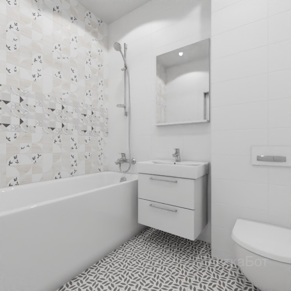 LB Ceramics, Джапанди, Два декора над ванной №48