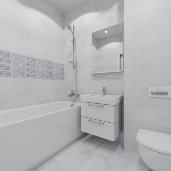 LB Ceramics, Кампанилья, Два декора над ванной №11