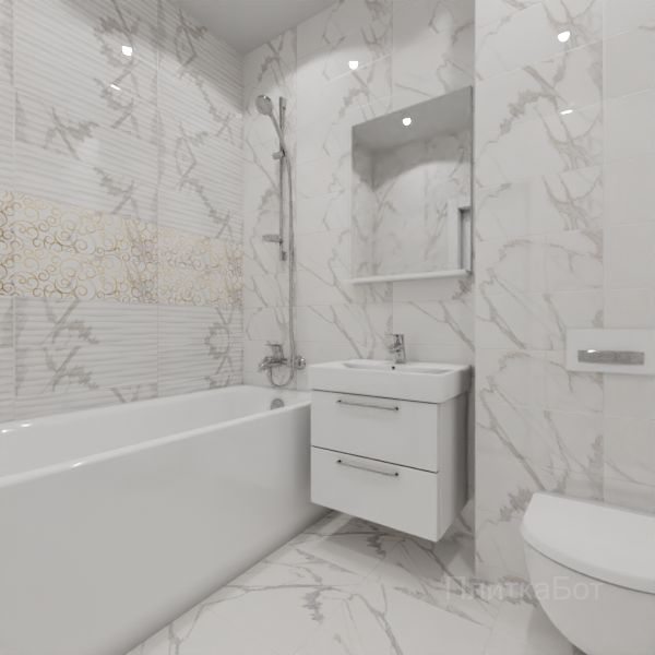 LB Ceramics, Миланезе Дизайн, Два декора над ванной № 2