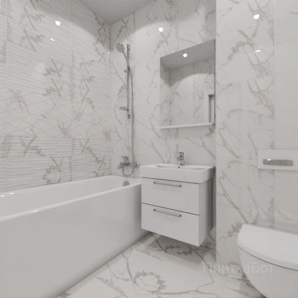 LB Ceramics, Миланезе Дизайн, Два декора над ванной № 4