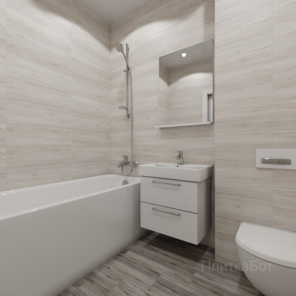 LB Ceramics 2026, Альбервуд, Контрастные стены, контраст у инсталляции, палубная №6