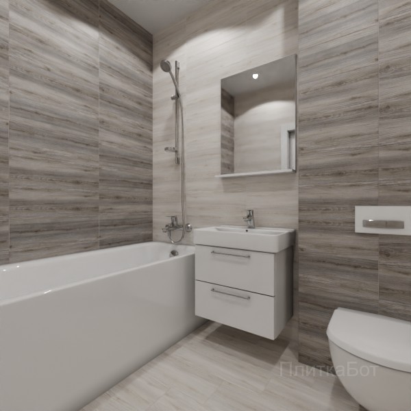 LB Ceramics 2026, Альбервуд, Контрастные стены, контраст у инсталляции, палубная №7