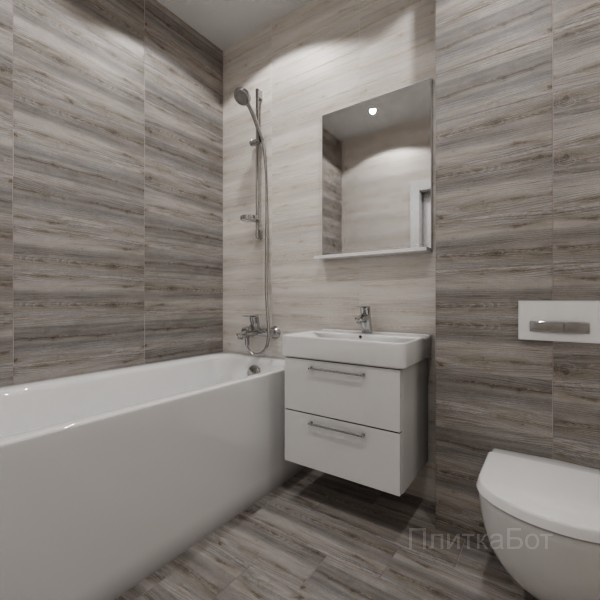 LB Ceramics 2026, Альбервуд, Контрастные стены, контраст у инсталляции, палубная №8