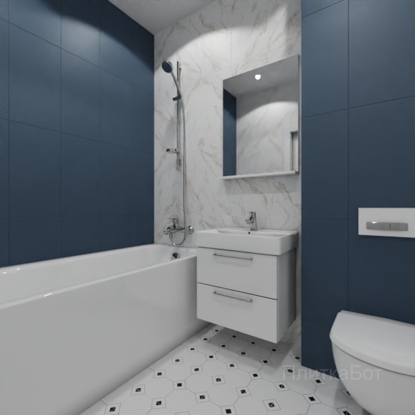 LB Ceramics 2026, Алесси, Контрастные стены вертикально, контраст у инсталляции