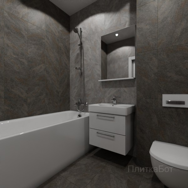 LB Ceramics 2026, Асгард, Контрастные стены вертикально, контраст у инсталляции №7