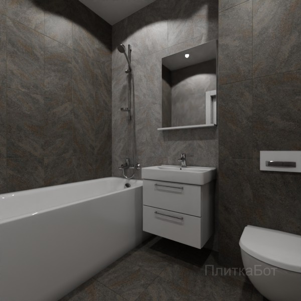 LB Ceramics 2026, Асгард, Контрастные стены вертикально, контраст у инсталляции №8