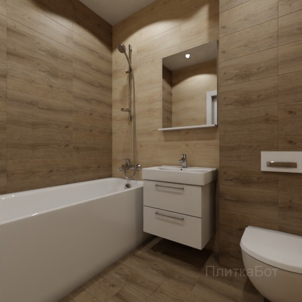 LB Ceramics 2026, Блейк, Контрастные стены, контраст у инсталляции, палубная №1