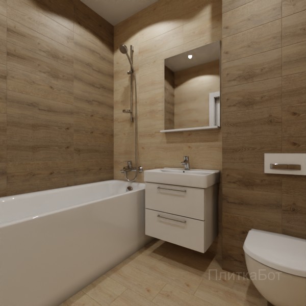 LB Ceramics 2026, Блейк, Контрастные стены, контраст у инсталляции, палубная №2