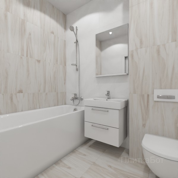 LB Ceramics 2026, Блисс, Контрастные стены вертикально, контраст у инсталляции №7