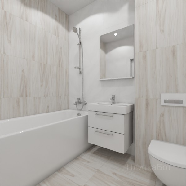 LB Ceramics 2026, Блисс, Контрастные стены вертикально, контраст у инсталляции №8