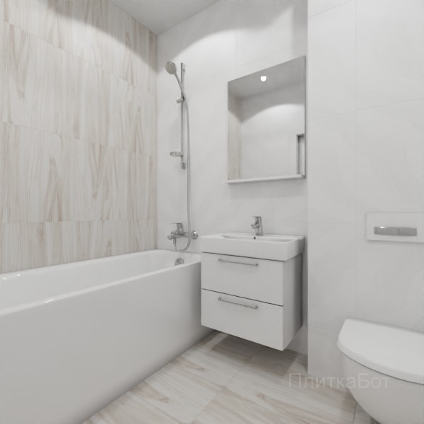 LB Ceramics 2026, Блисс, Контрастные стены вертикально №2