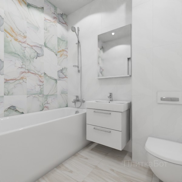 LB Ceramics 2026, Блисс, Контрастные стены вертикально №3