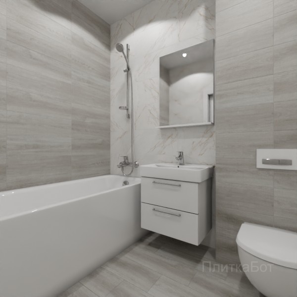 LB Ceramics 2026, Блюм, Контрастные стены, контраст у инсталляции, палубная №9