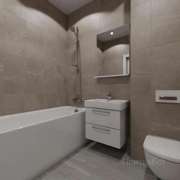 LB Ceramics 2026, Блюм, Контрастные стены вертикально, контраст у инсталляции, палубная №8