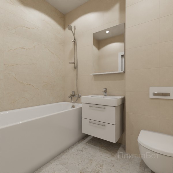 LB Ceramics 2026, Эпоха (беж), Контрастные стены №5