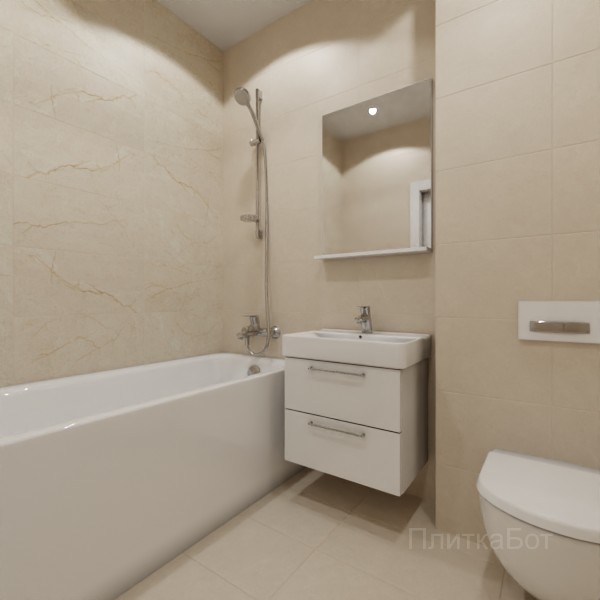 LB Ceramics 2026, Эпоха (беж), Контрастные стены №6