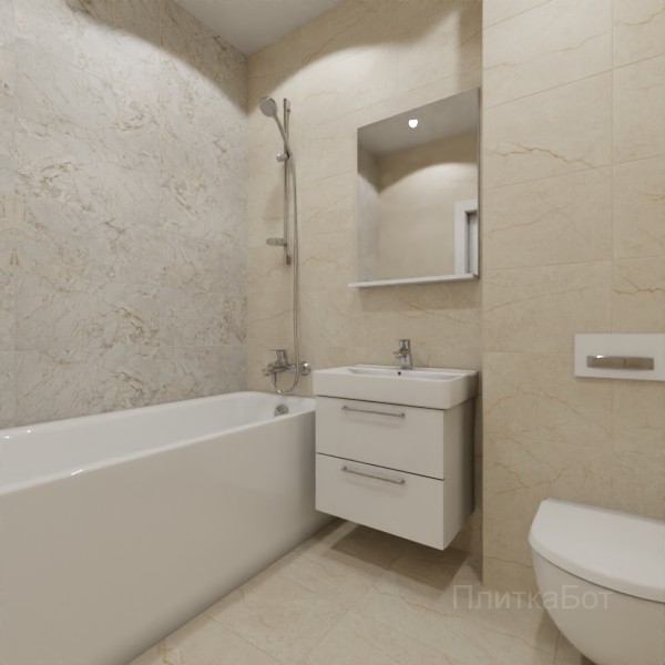 LB Ceramics 2026, Эпоха (беж), Контрастные стены №7