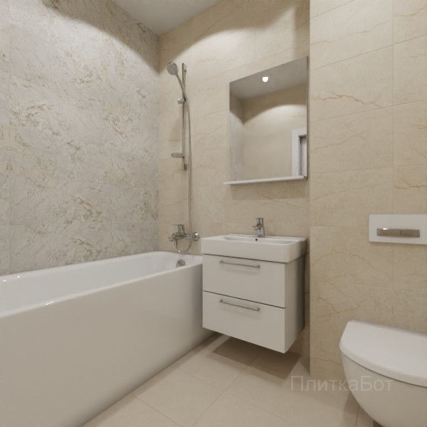LB Ceramics 2026, Эпоха (беж), Контрастные стены №9