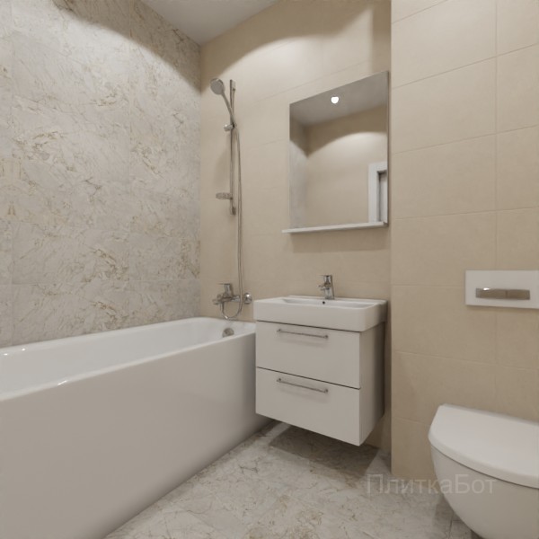 LB Ceramics 2026, Эпоха (беж), Контрастные стены №11