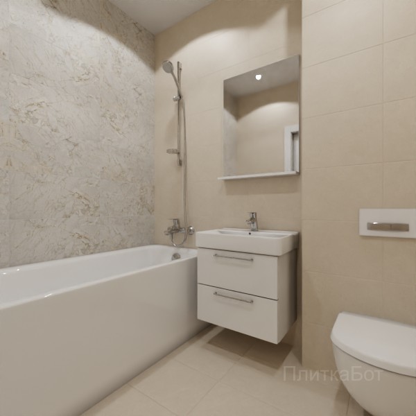 LB Ceramics 2026, Эпоха (беж), Контрастные стены №12